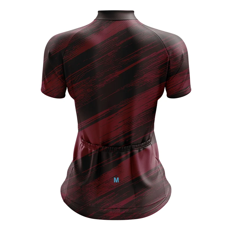 Women's Burgundy Cycling Jersey 26 Edition