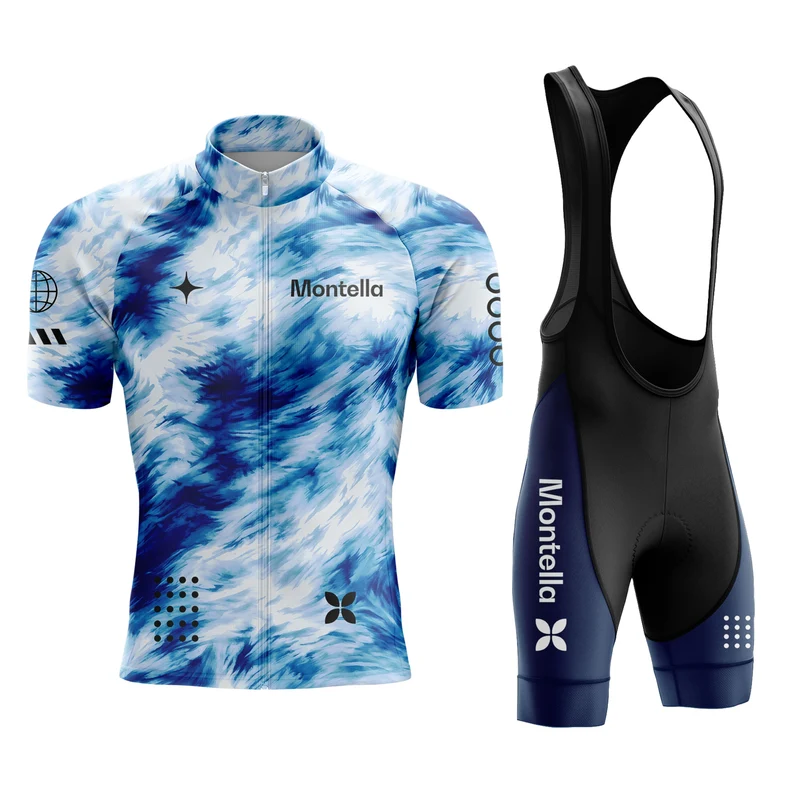Men's Blue Space Cycling Jersey or Bib Shorts 26/25