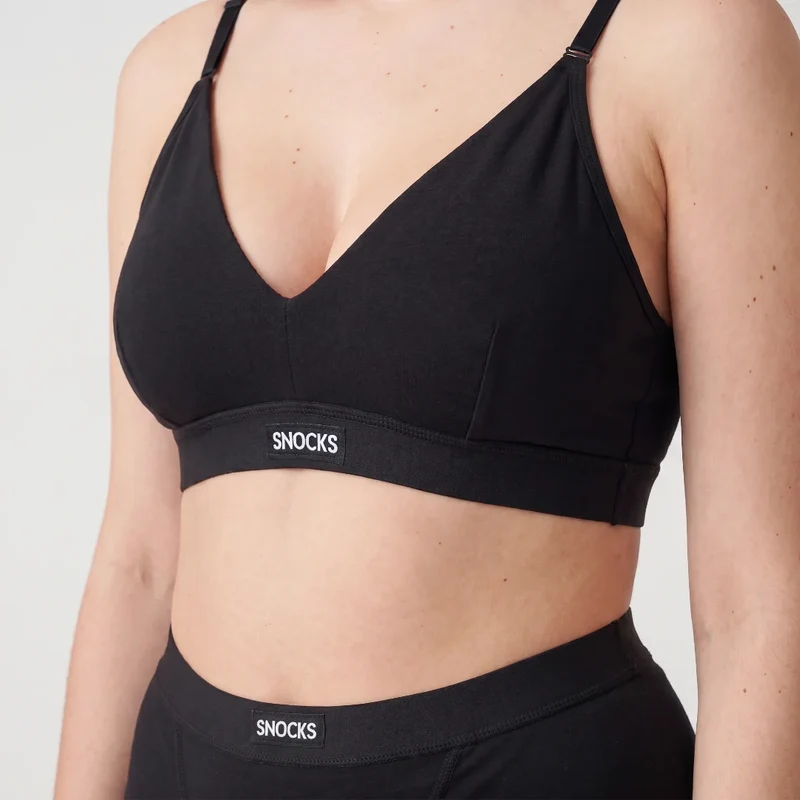 Retro Soft-BH Plus Size | Schwarz
