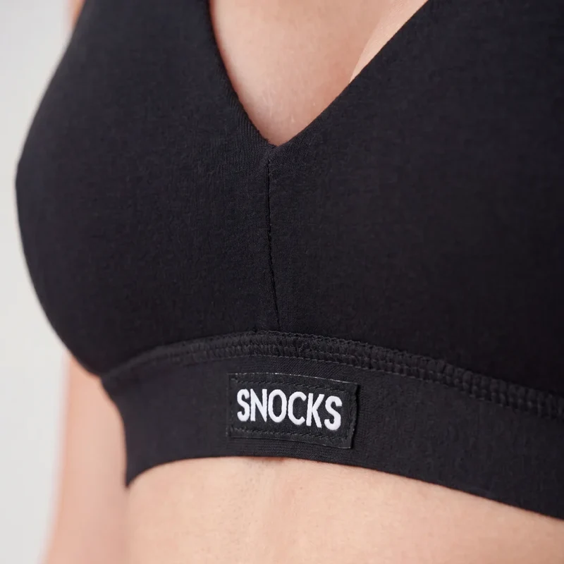 Retro Soft-BH Plus Size | Schwarz