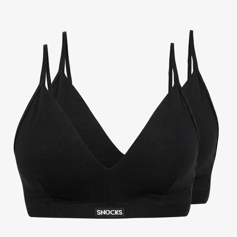 Retro Soft-BH Plus Size | Schwarz