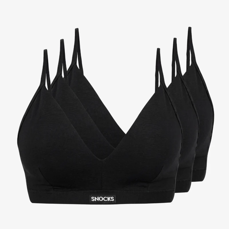 Retro Soft-BH Plus Size | Schwarz