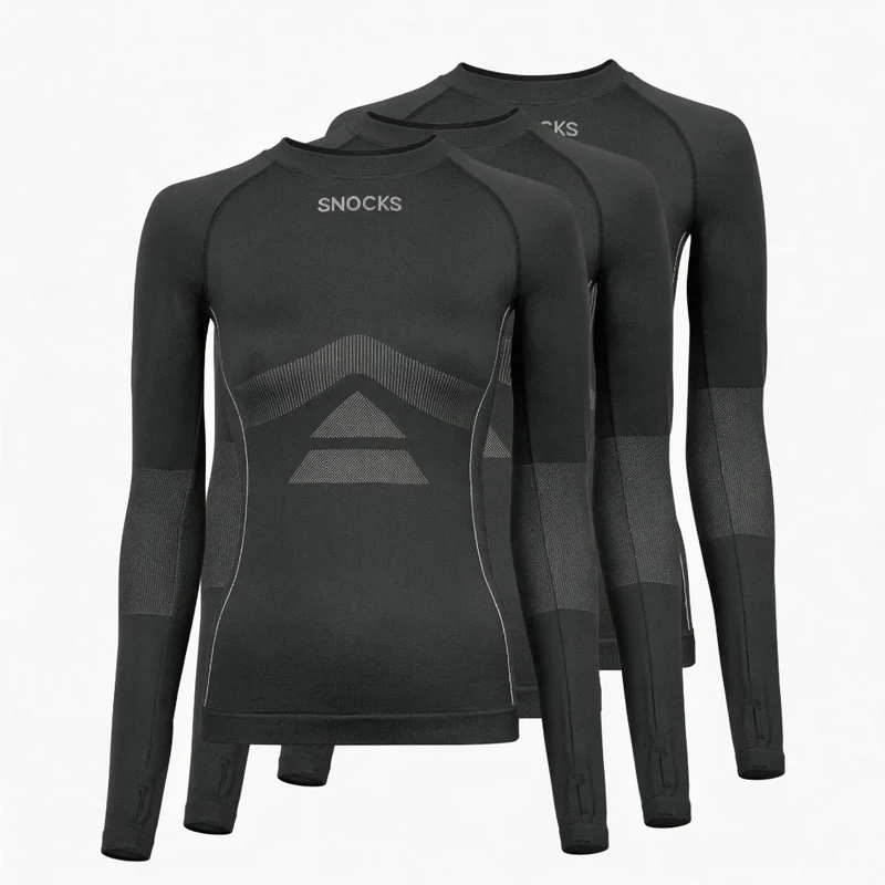 Thermo Longsleeve Damen | Dunkelgrau