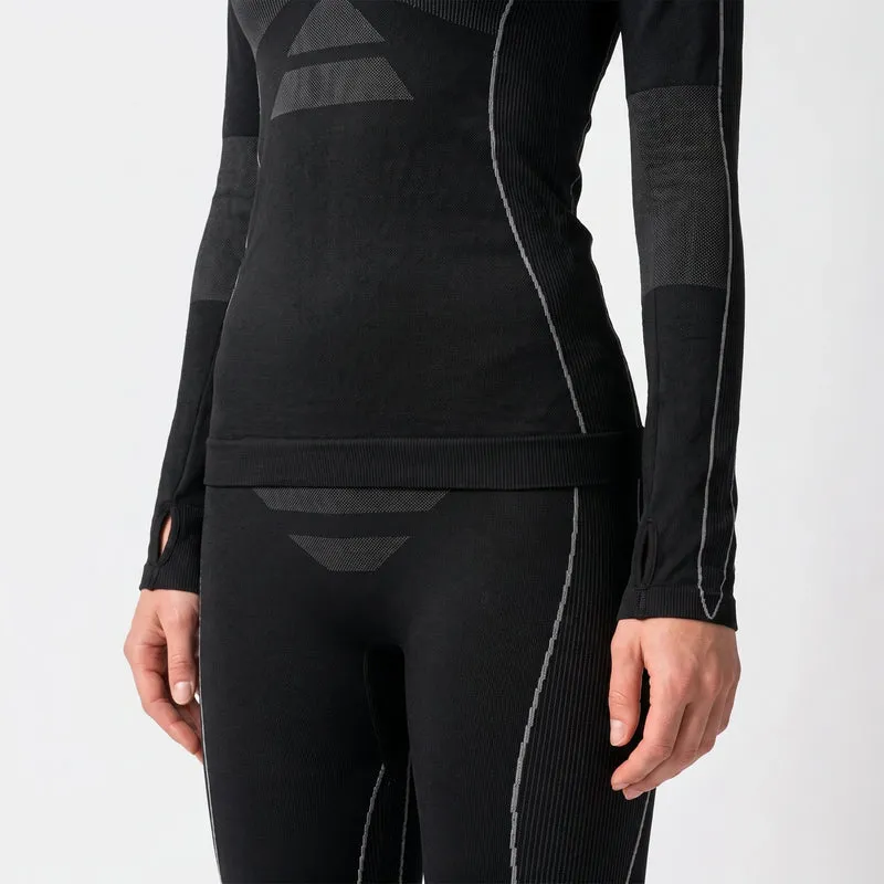 Thermo Longsleeve Damen | Schwarz