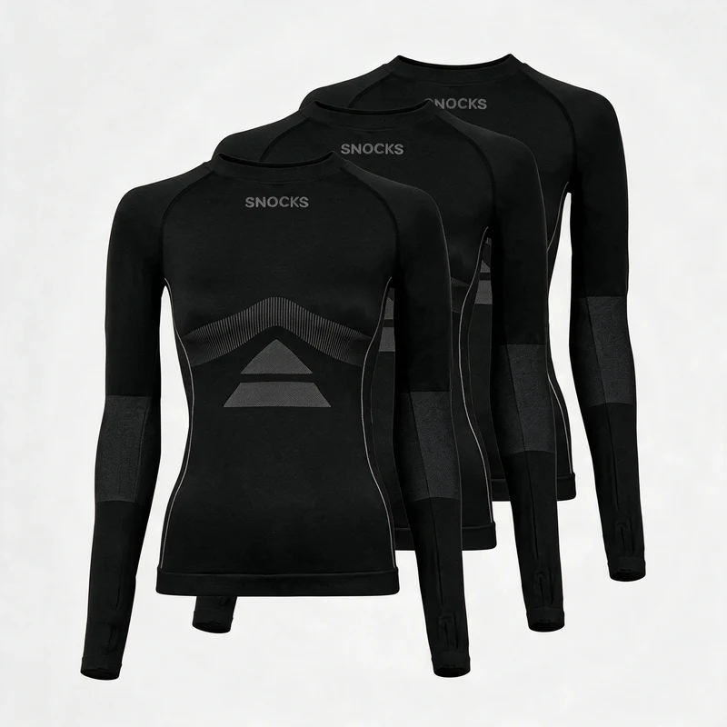 Thermo Longsleeve Damen | Schwarz