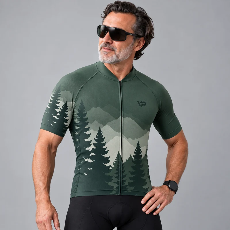 Khaki Forest Cycling Kit