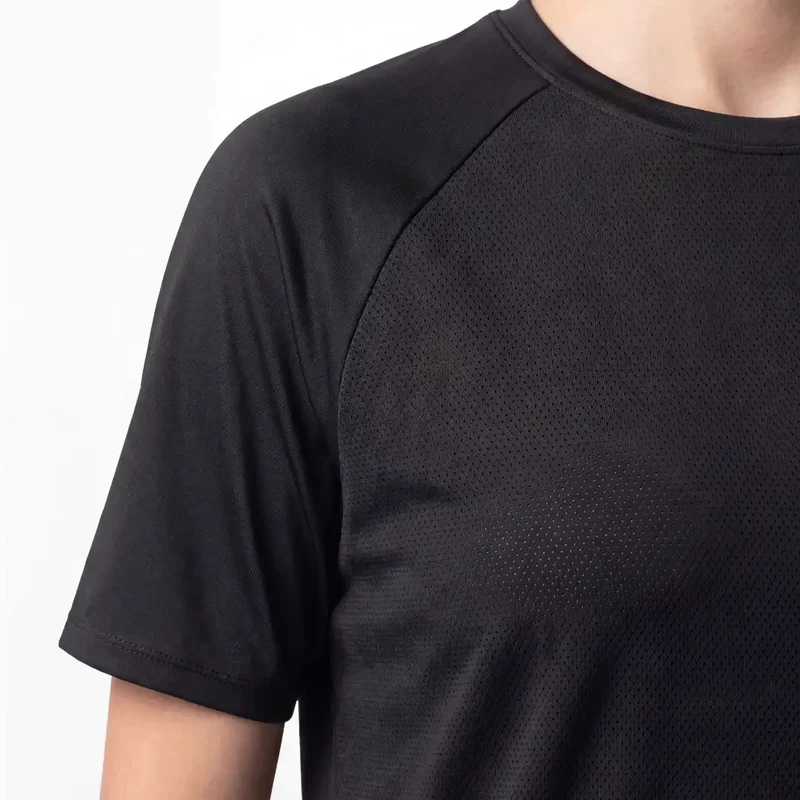 Sport Shirt Mesh Damen | Schwarz