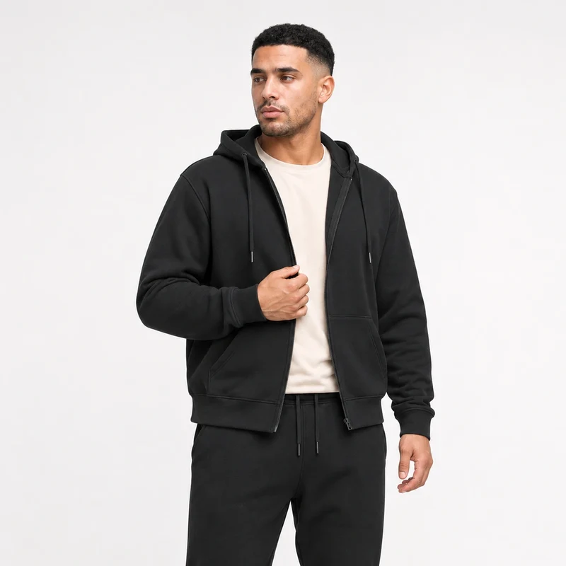 Sweatjacke Herren | Schwarz