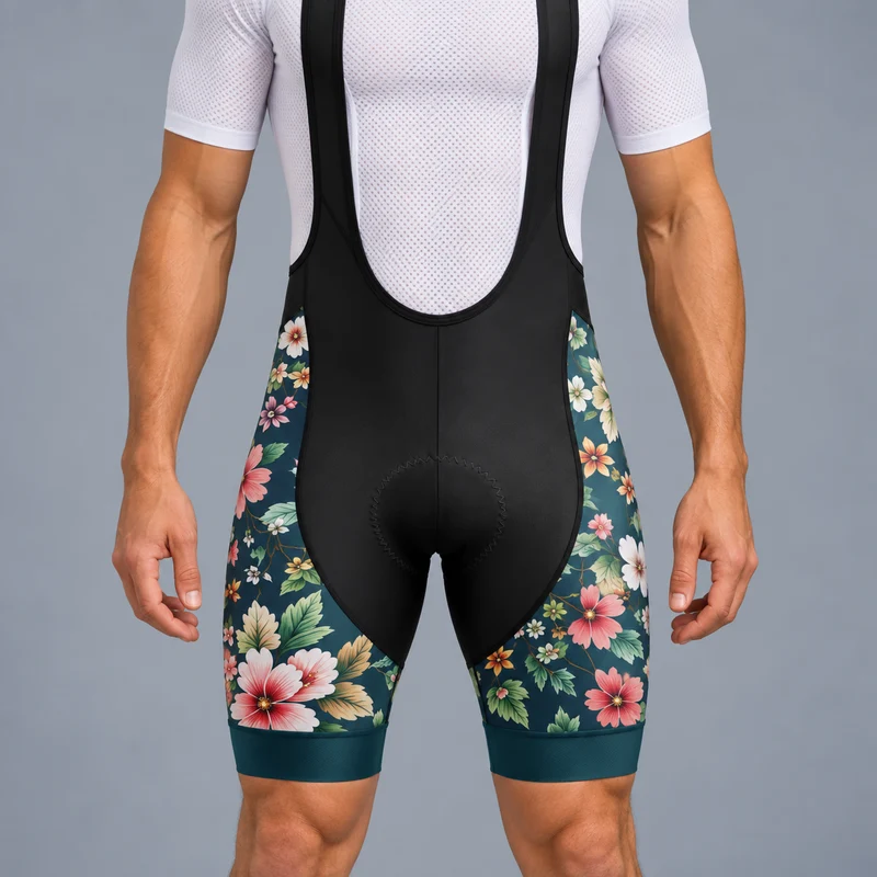 Khaki Garden Cycling Bib Shorts