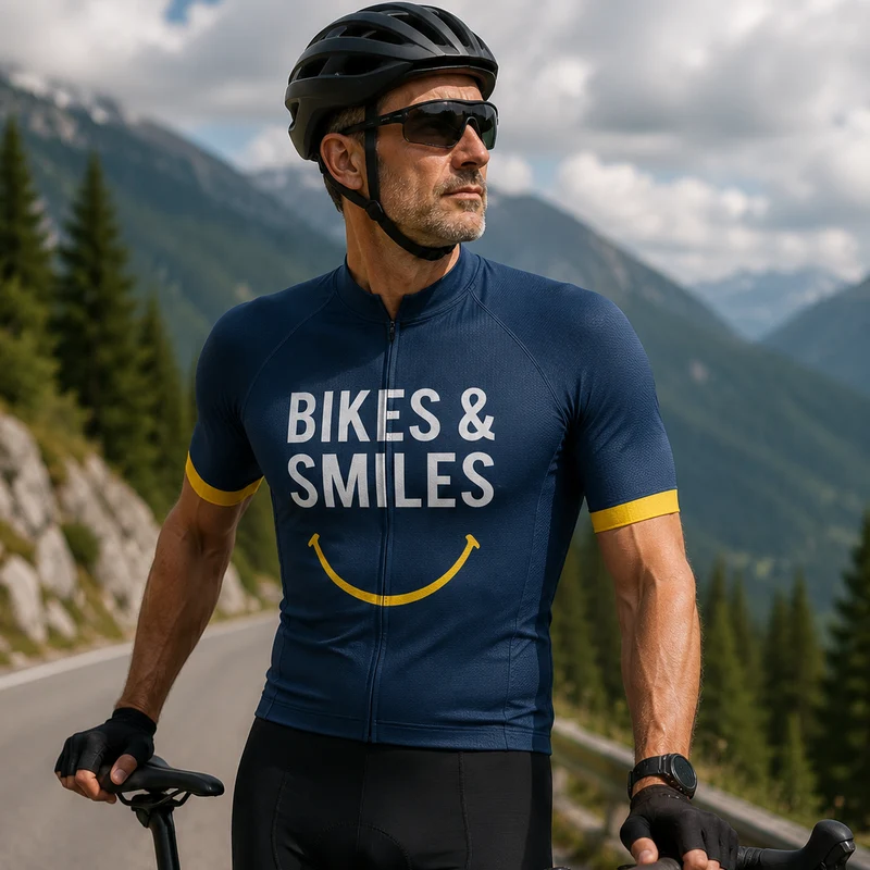 Blue Rides & Smiles Cycling Kit