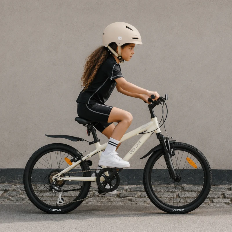 Kinder-Mountainbike 20 Zoll – Cremefarben