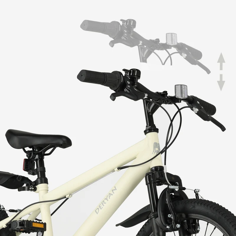 Kinder-Mountainbike 20 Zoll – Cremefarben