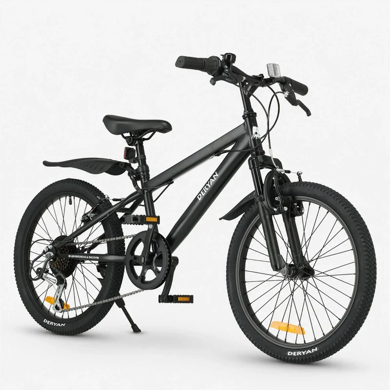 Kinder-Mountainbike 20 Zoll – Schwarz