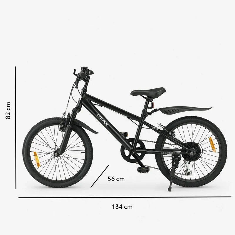 Kinder-Mountainbike 20 Zoll – Schwarz
