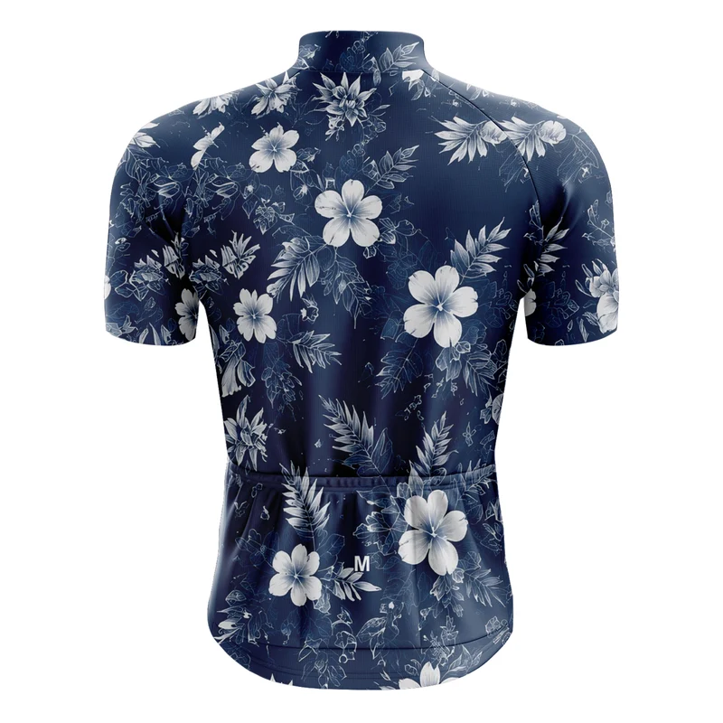 Men's Blue Floral Cycling Jersey 26/19 Edition