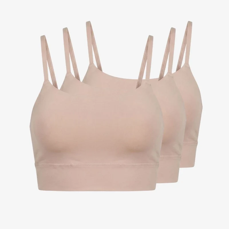 Microfiber Seamless Bralette | Beige