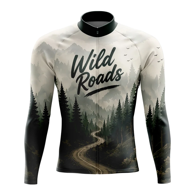 Wild Roads Long Sleeve Cycling Jersey
