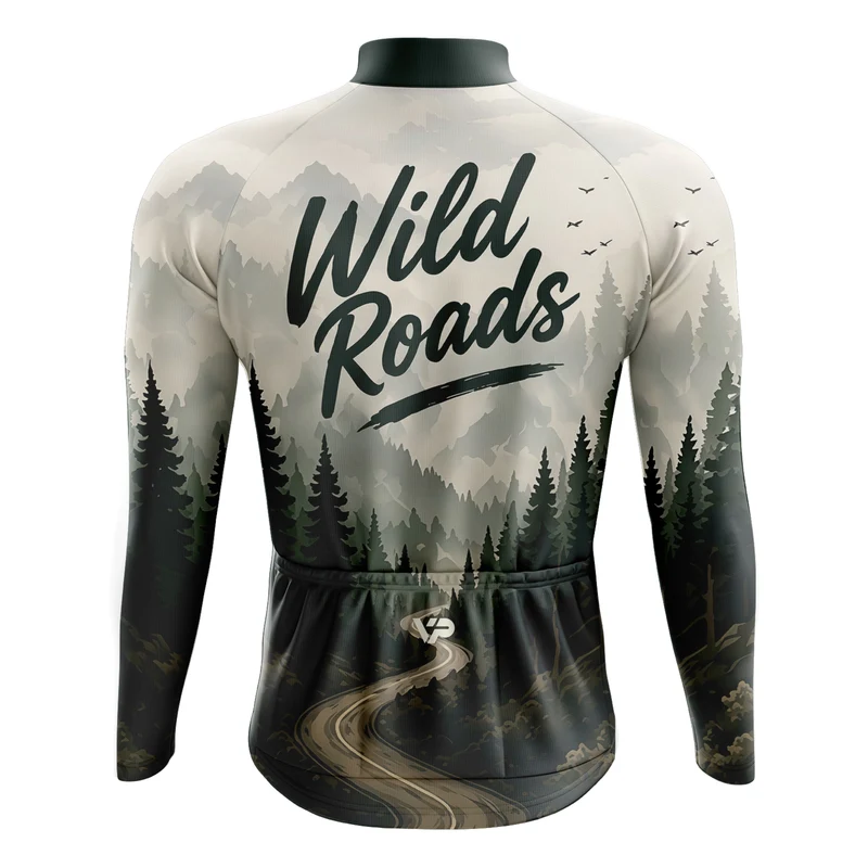 Wild Roads Long Sleeve Cycling Jersey