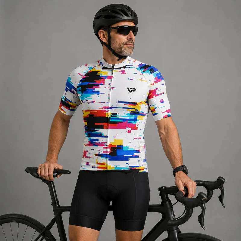 White Pixel Cycling Kit