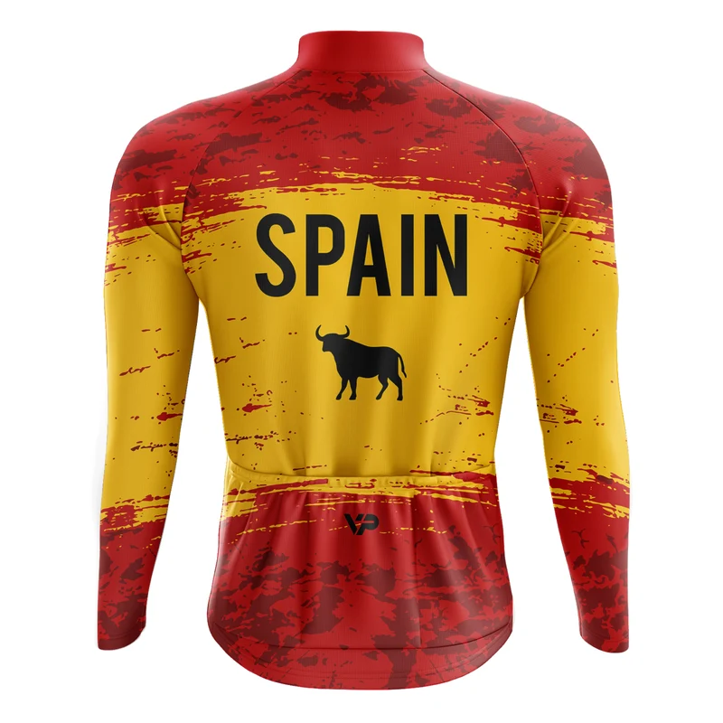 Spain Long Sleeve Cycling Jersey