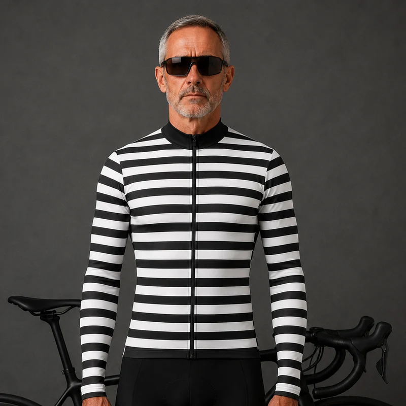 Men's Lines Long Sleeve Cycling Jersey 26/14
