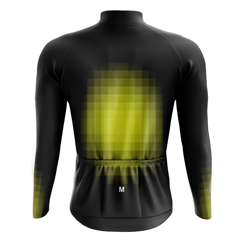 Men's Yellow Space Long Sleeve Cycling Jersey 26/11