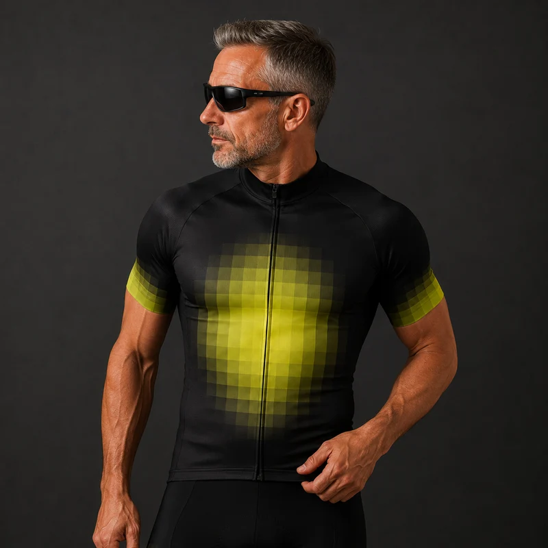 Men's Yellow Space Cycling Jersey or Bib Shorts 26/11 Edition