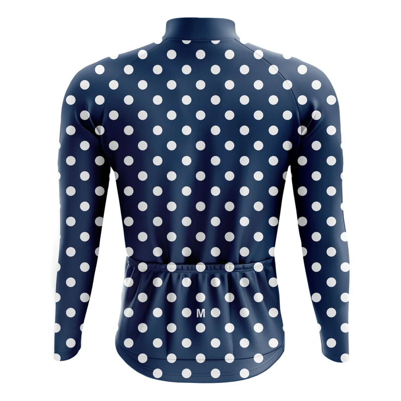 Men's Blue Long Sleeve Cycling Jersey 26/12 Edition