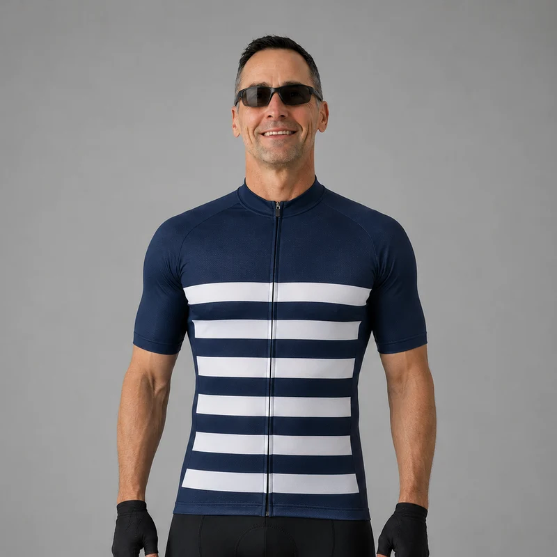 Men's Blue Cycling Jersey 26/4 Edition