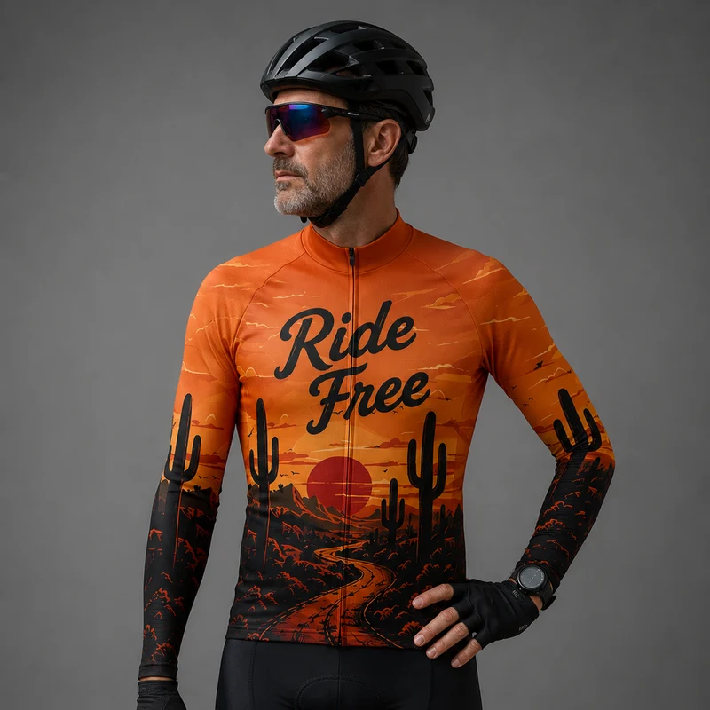 Ride Free Long Sleeve Cycling Jersey