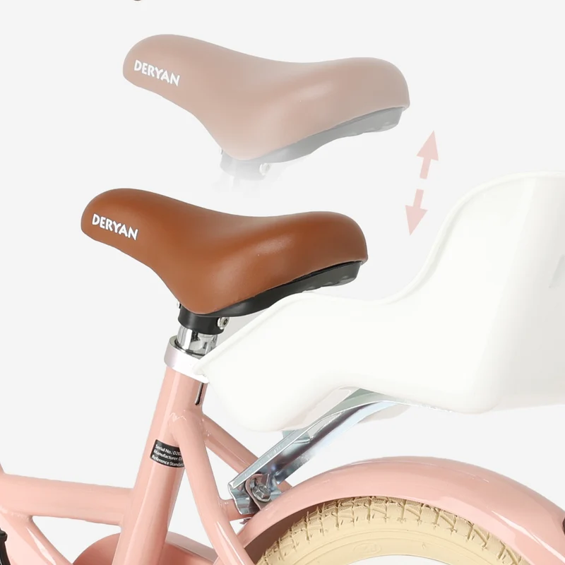 Zoey Mädchenfahrrad, Kinderfahrrad 12 Zoll mit Korb – Rosa