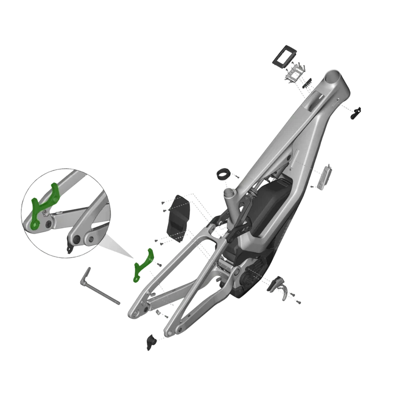 Lapierre Bremsadapter hinten IS 200mm für Lapierre Overvolt
