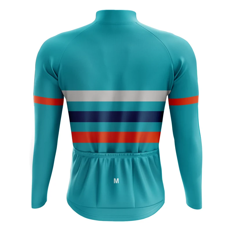 Men's Teal Long Sleeve Cycling Jersey 26/7 Edition