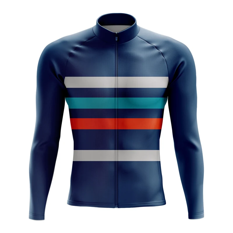 Men's Blue Long Sleeve Cycling Jersey 26/6 Edition