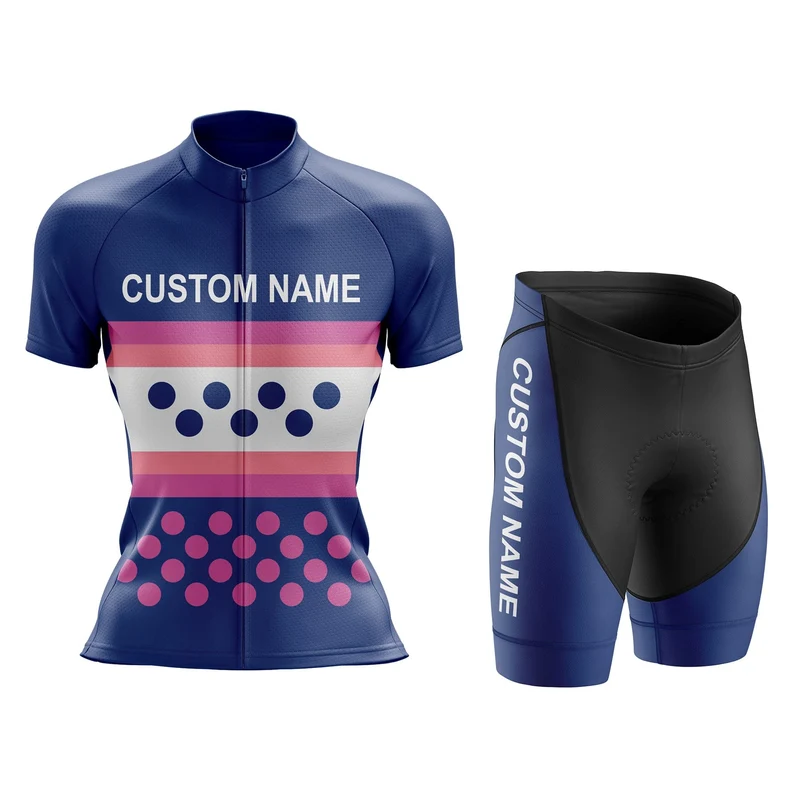 Custom Women Cycling Jersey or Shorts - Blue