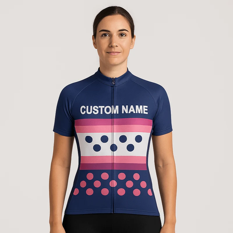 Custom Women Cycling Jersey - Blue
