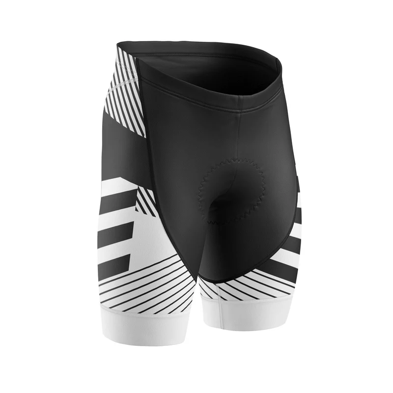 Women White Black Cycling Shorts