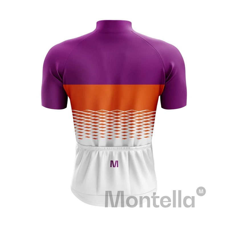 Men's White Purple Cycling Jersey or Bib Shorts