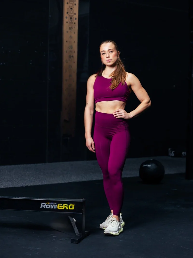 Race High Neck Bra Grape Purple