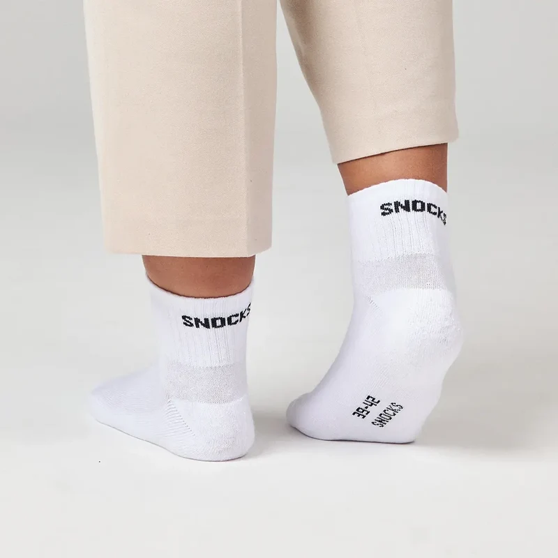 Retro Sneaker Socken | Weiß (SNOCKS)