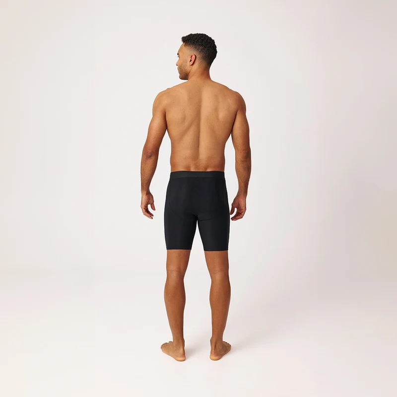 Lange Sport Boxershorts | Schwarz