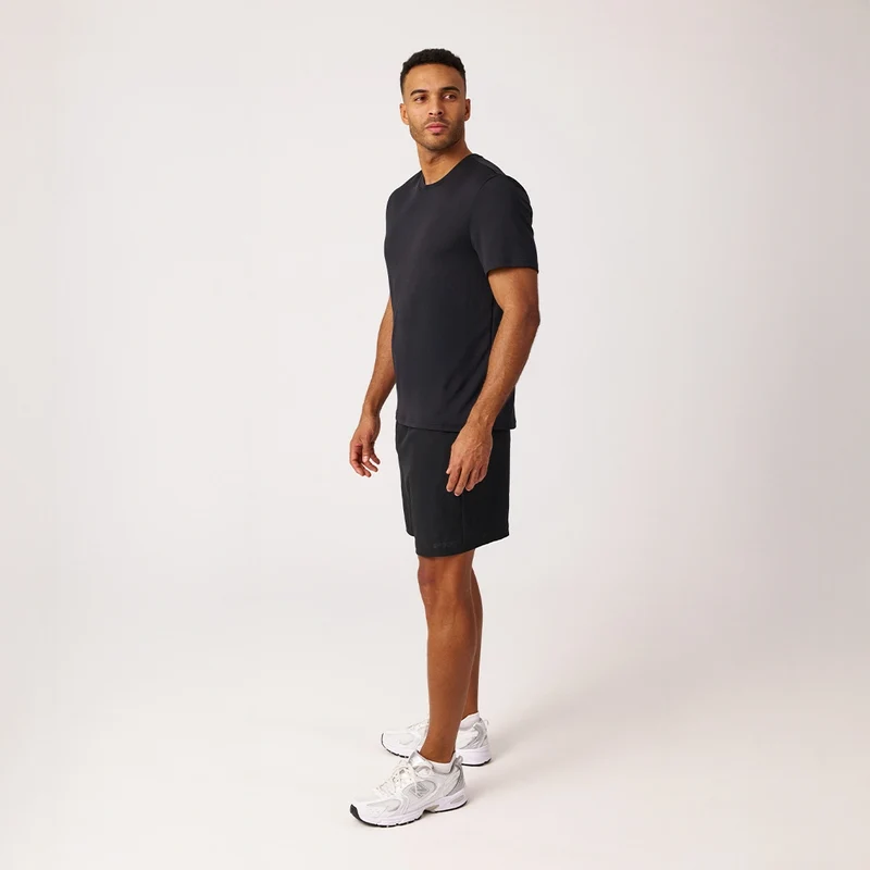 Trainingsshirt Allover Mesh Herren | Schwarz