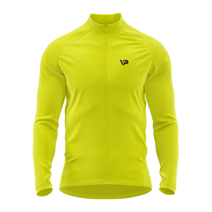 Hi Viz Long Sleeve Cycling Jersey