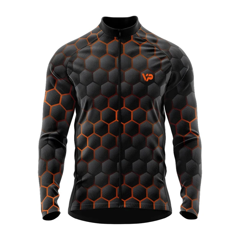 Hexagon Winter Cycling Jacket Thermo Fleece