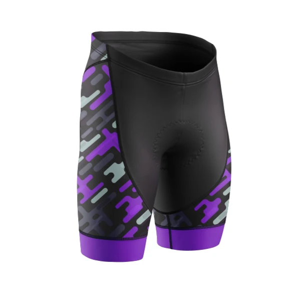 Women's Purple Pattern Cycling Shorts