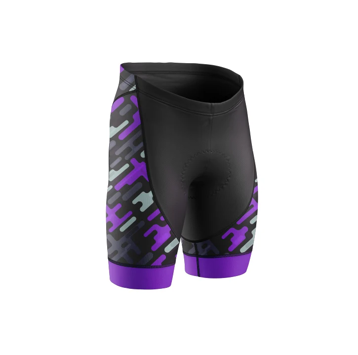 Women's Purple Pattern Cycling Kit