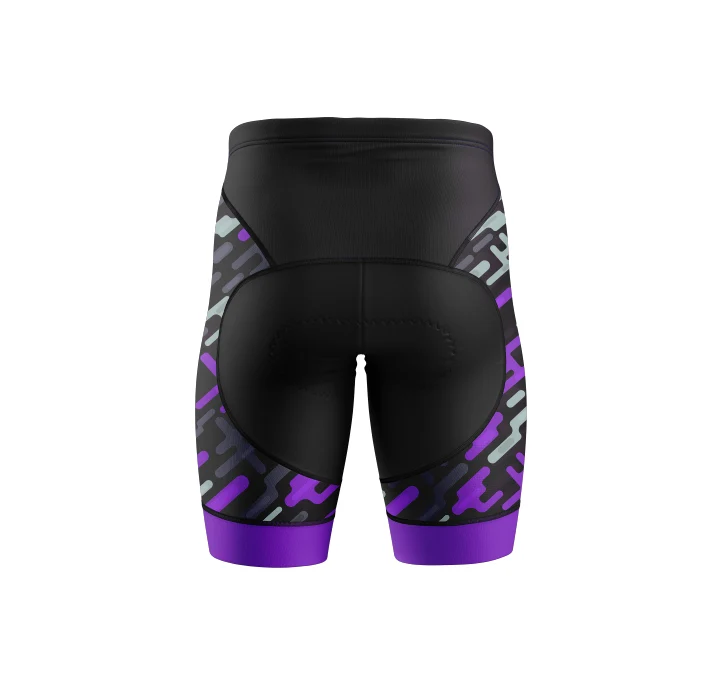 Women's Purple Pattern Cycling Kit