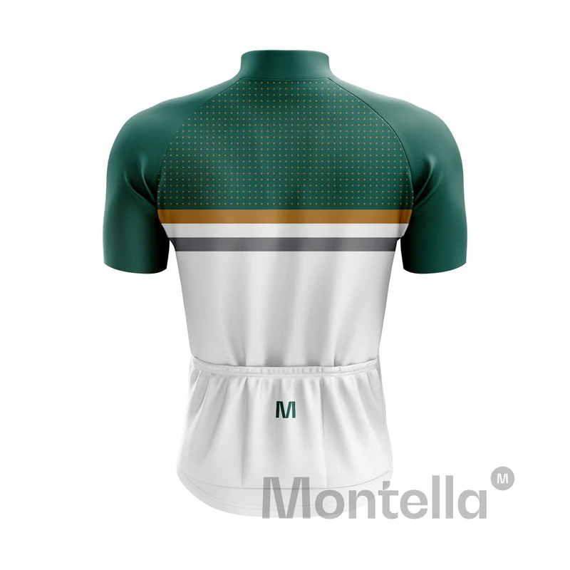 Men's White Green Cycling Jersey or Bib Shorts