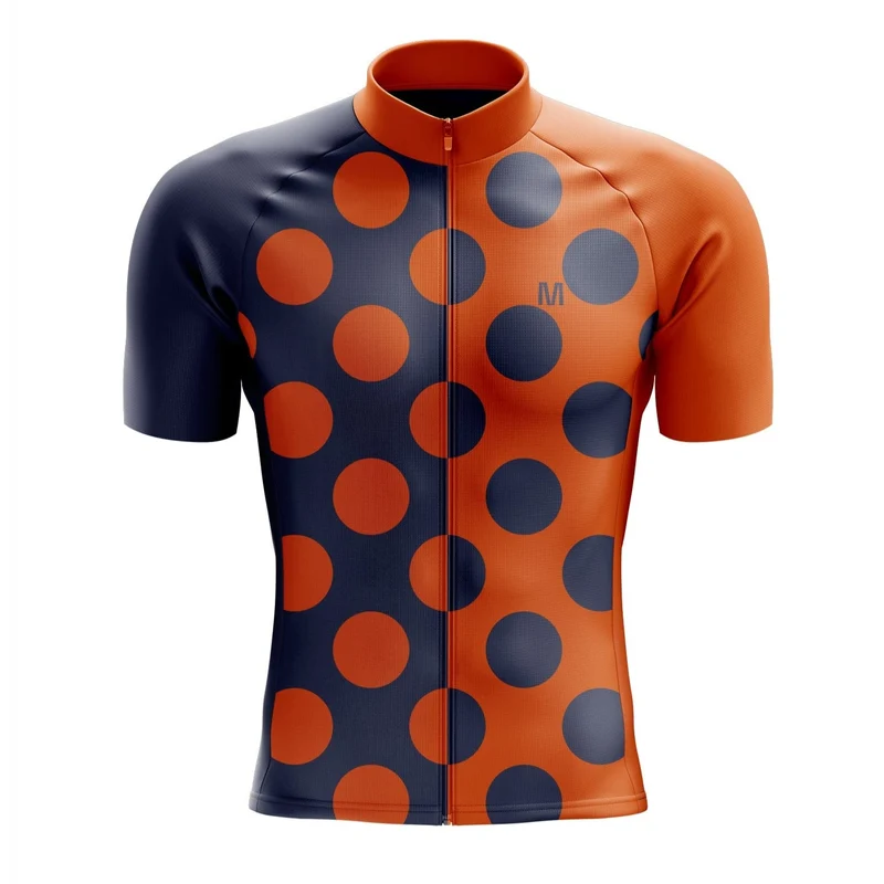Men's Orange Dots Cycling Jersey