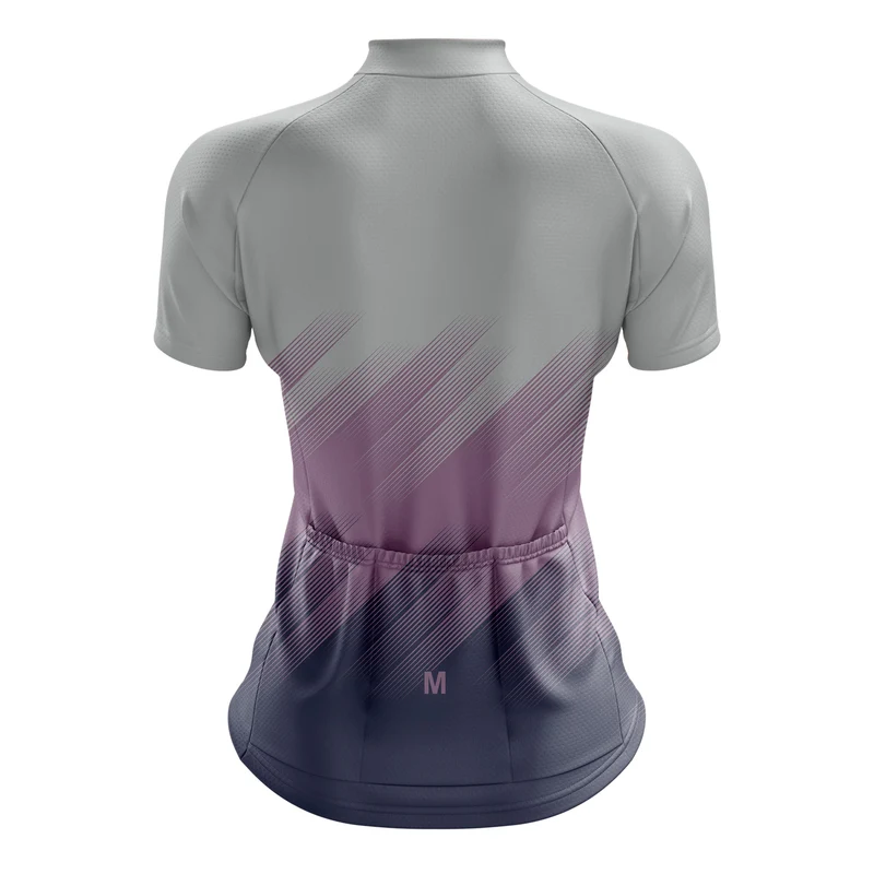 Women's Grey Gradient Cycling Jersey or Shorts